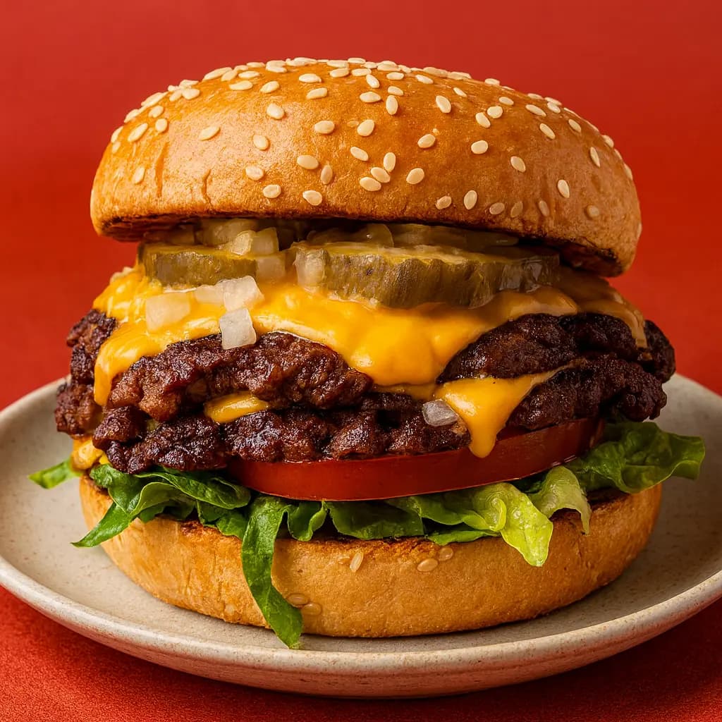 A delicious Beef Smashed Burger