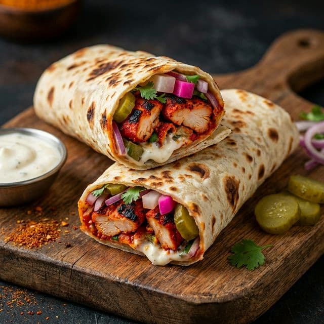 Tandoori Chicken Shawarma