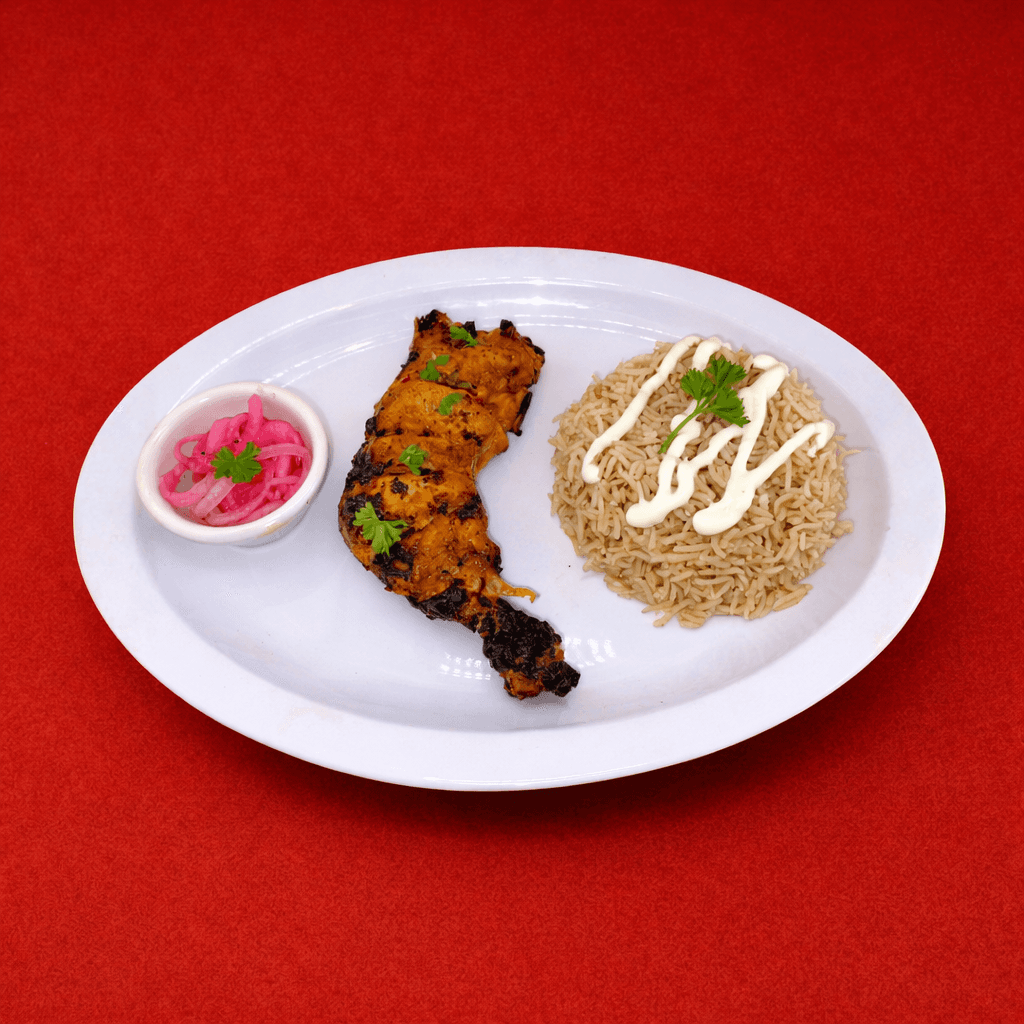 Chicken Tikka, Malai Boti with Rice